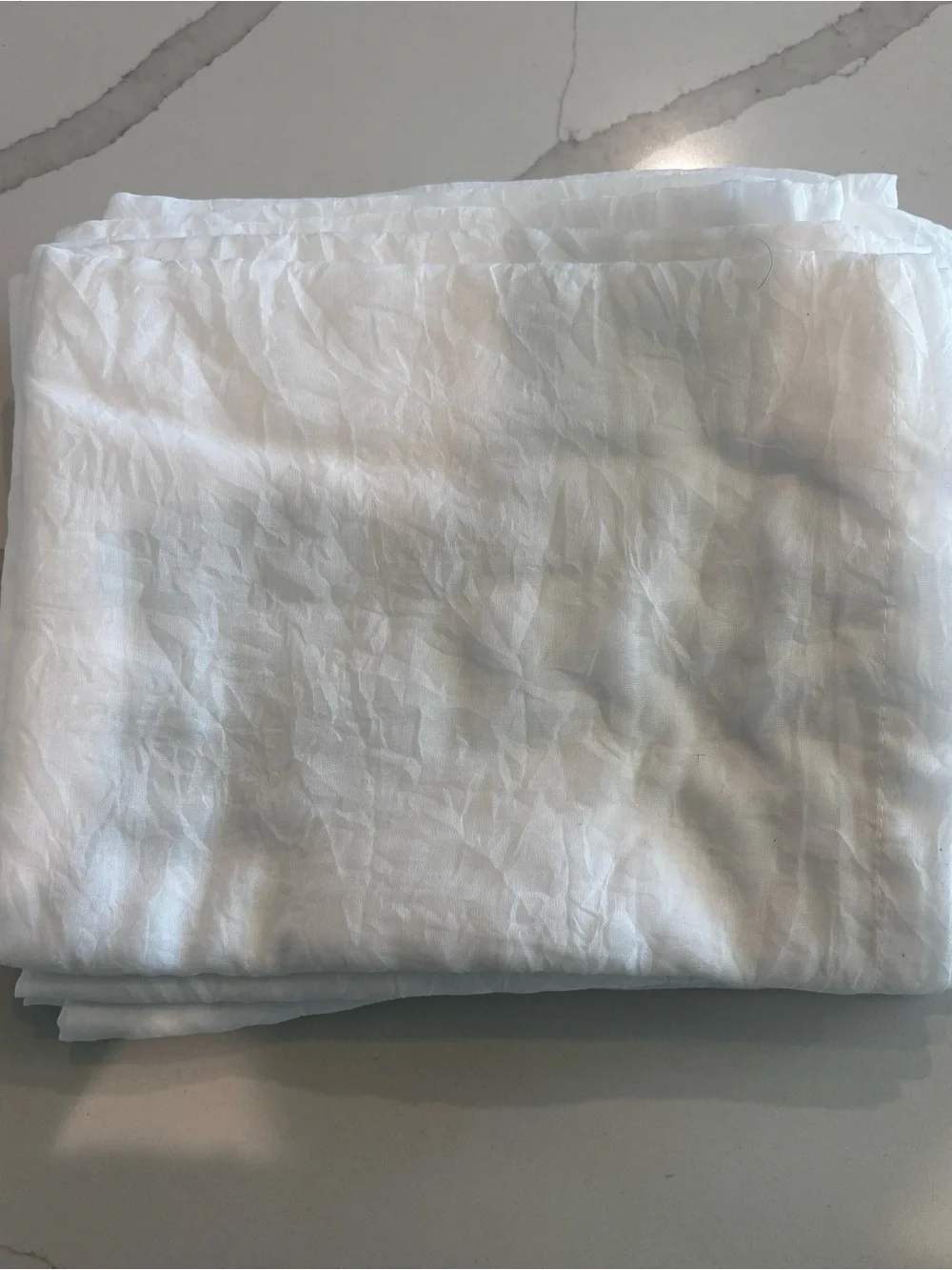 8x Sheer White Curtains Panel - Home Accents